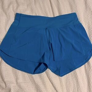 Lululemon blue speed up shorts